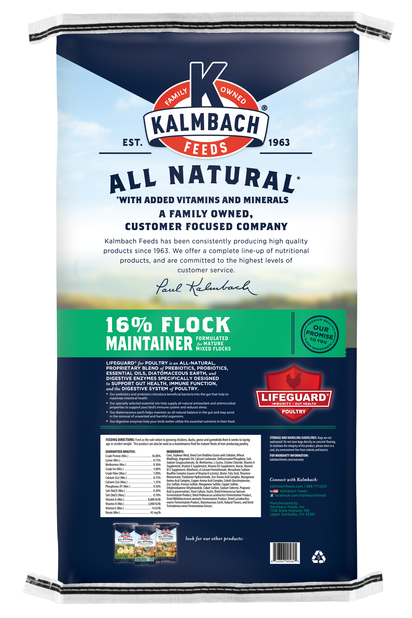 16% All Natural Flock Maintainer - 1016PEL