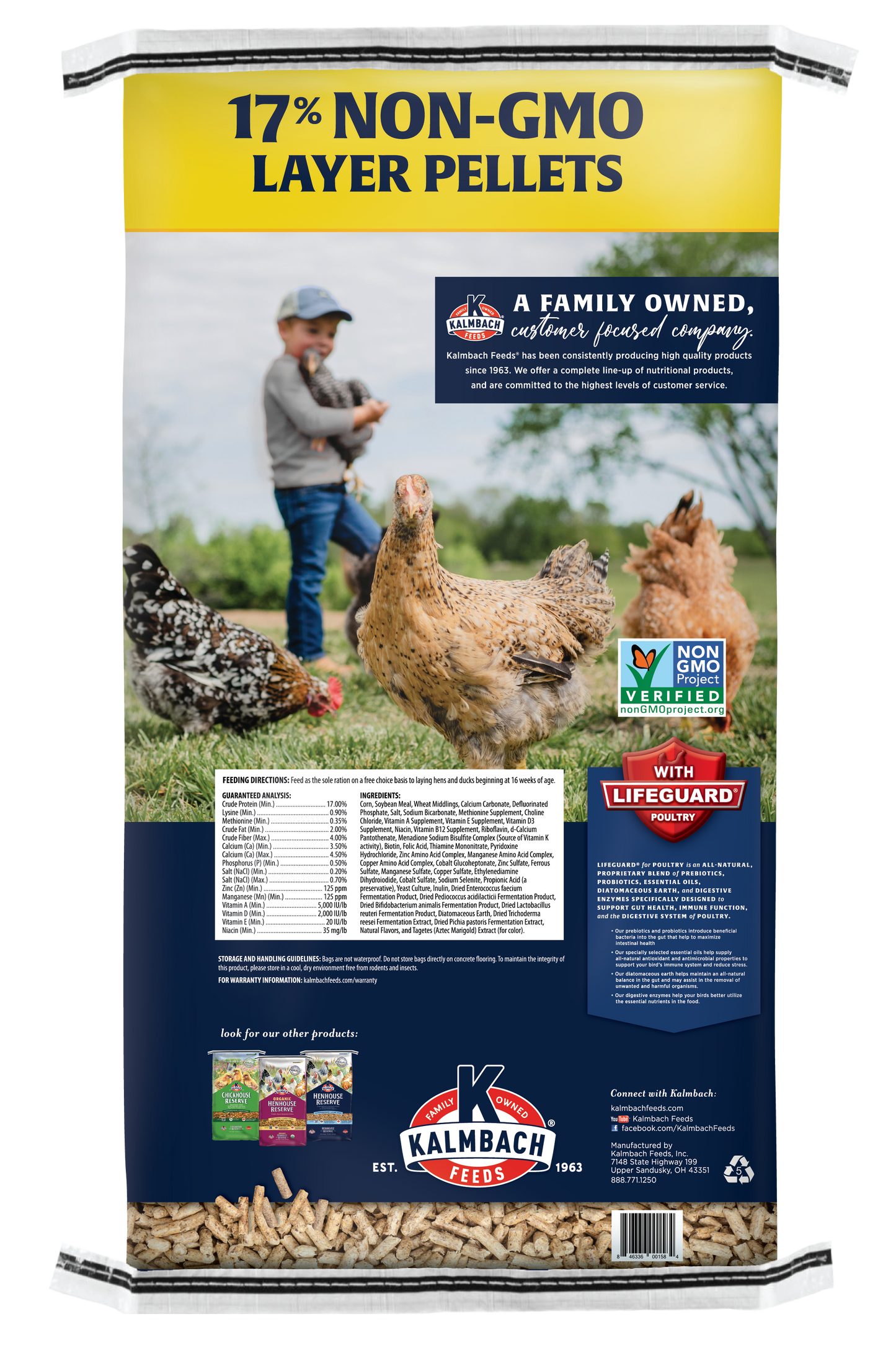 Non-GMO 17% Layer Pellets - N1117P