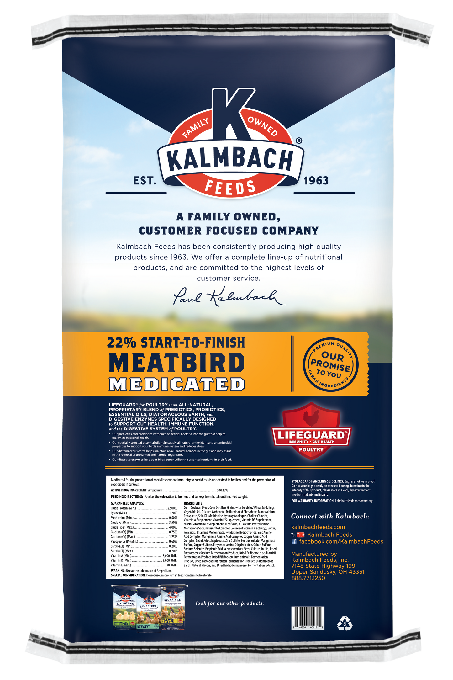22% Start-to-Finish Meatbird (Medicated) - 1050A
