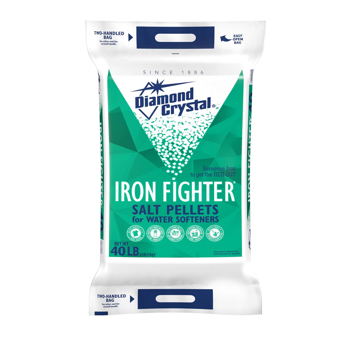 Diamond Crystal 40 lb. Iron Fighter Salt Pellets