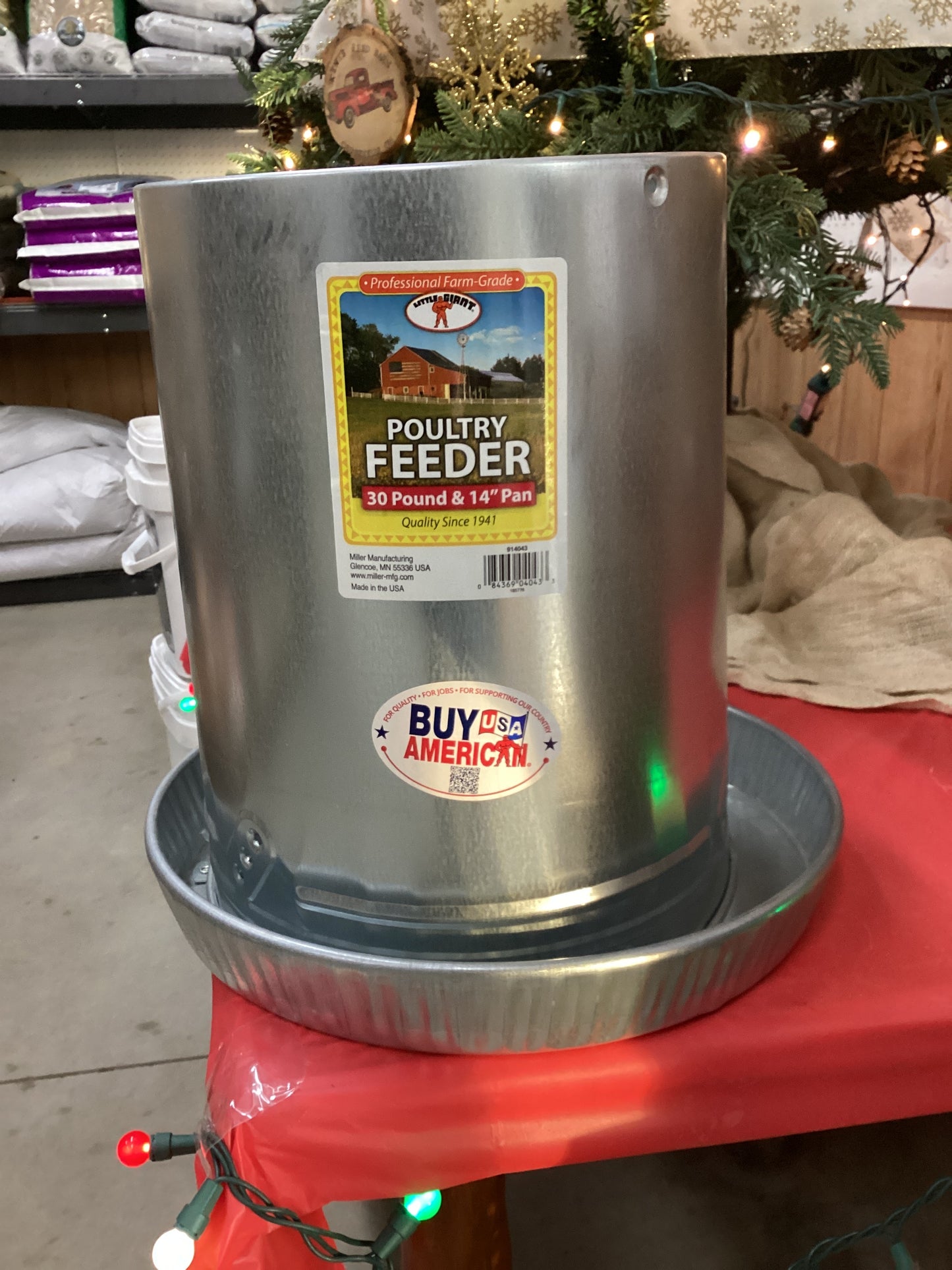 Galvanized Poultry Feeder