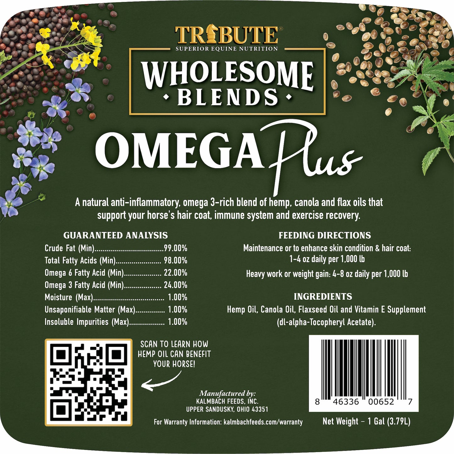 Tribute Wholesome Blends Omega Plus Oil - 99OIL