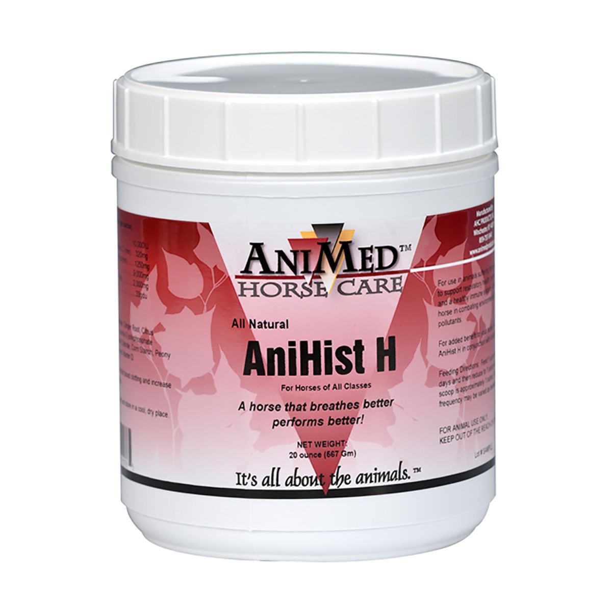 AniHist H Horse Supplement - Powder 20 oz.