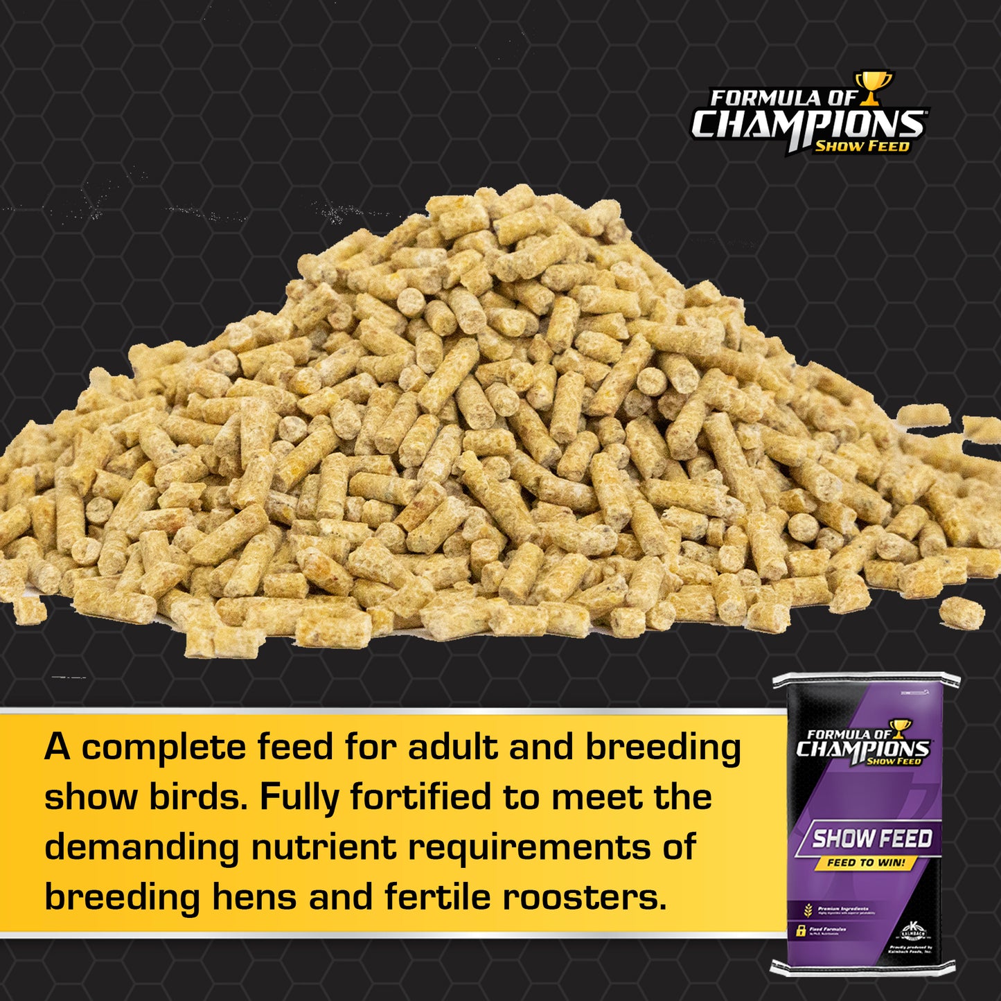 Fancy & Feathered® Feed for Show Birds - 120FOC