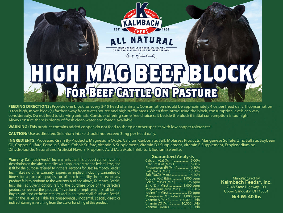 High Mag Block for Cattle