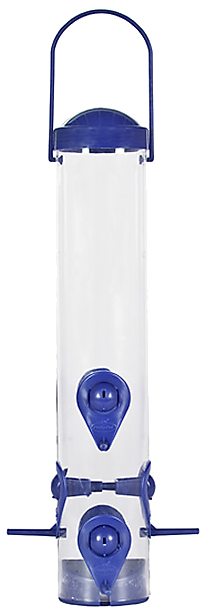 Navy 2-in-1 Tube Bird Feeder