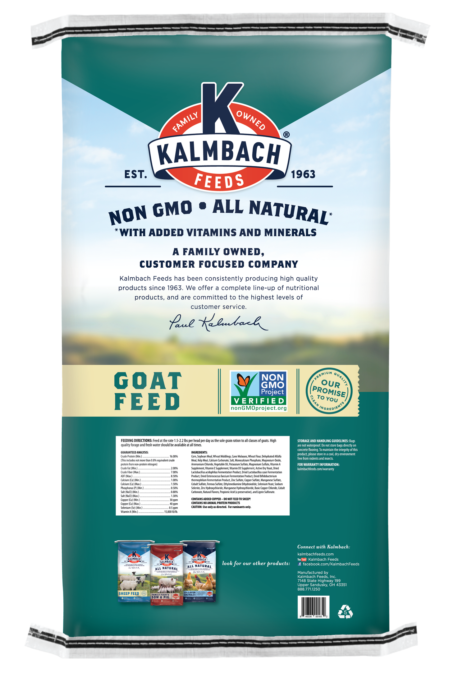 16% Goat Pellet (Non-GMO) - N616