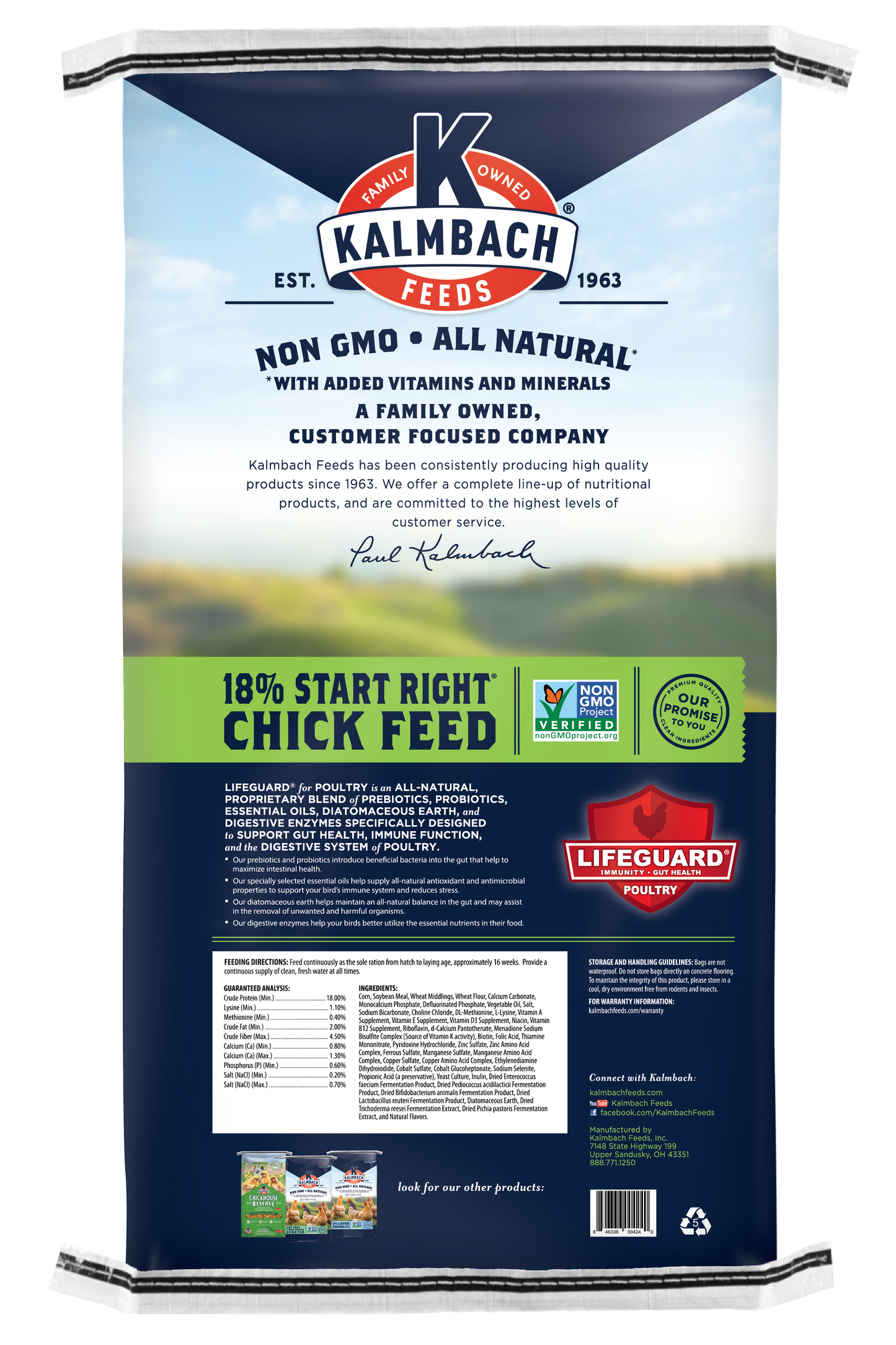 Non-GMO 18% Start Right® Chick Feed - N1051C