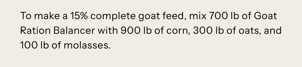 Kalmbach 30% Goat Ration Balancer