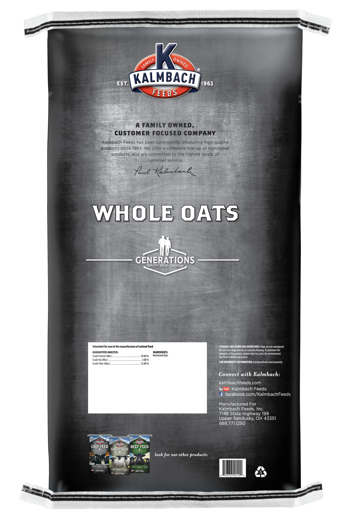 Kalmbach Whole Oats - 89WI
