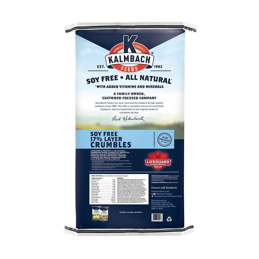 17% Soy-Free All Natural Layer Crumble - 1117SFC