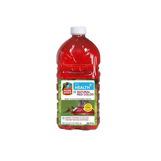 More Birds Bird Health+ Natural Red Hummingbird Nectar RTU, 64oz