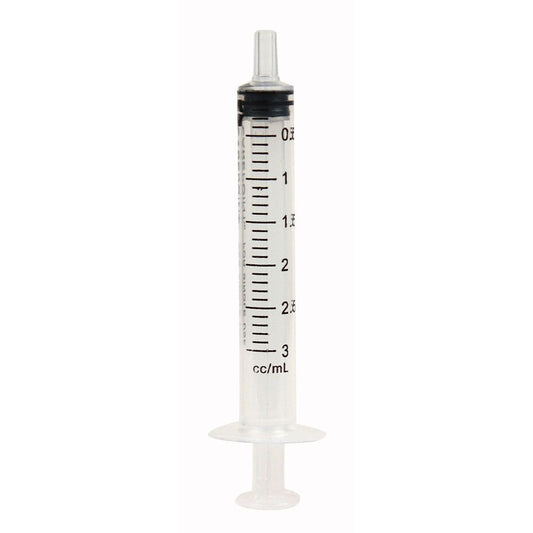 Disposable Luer Lock Tip Syringe - 3 cc, Ea