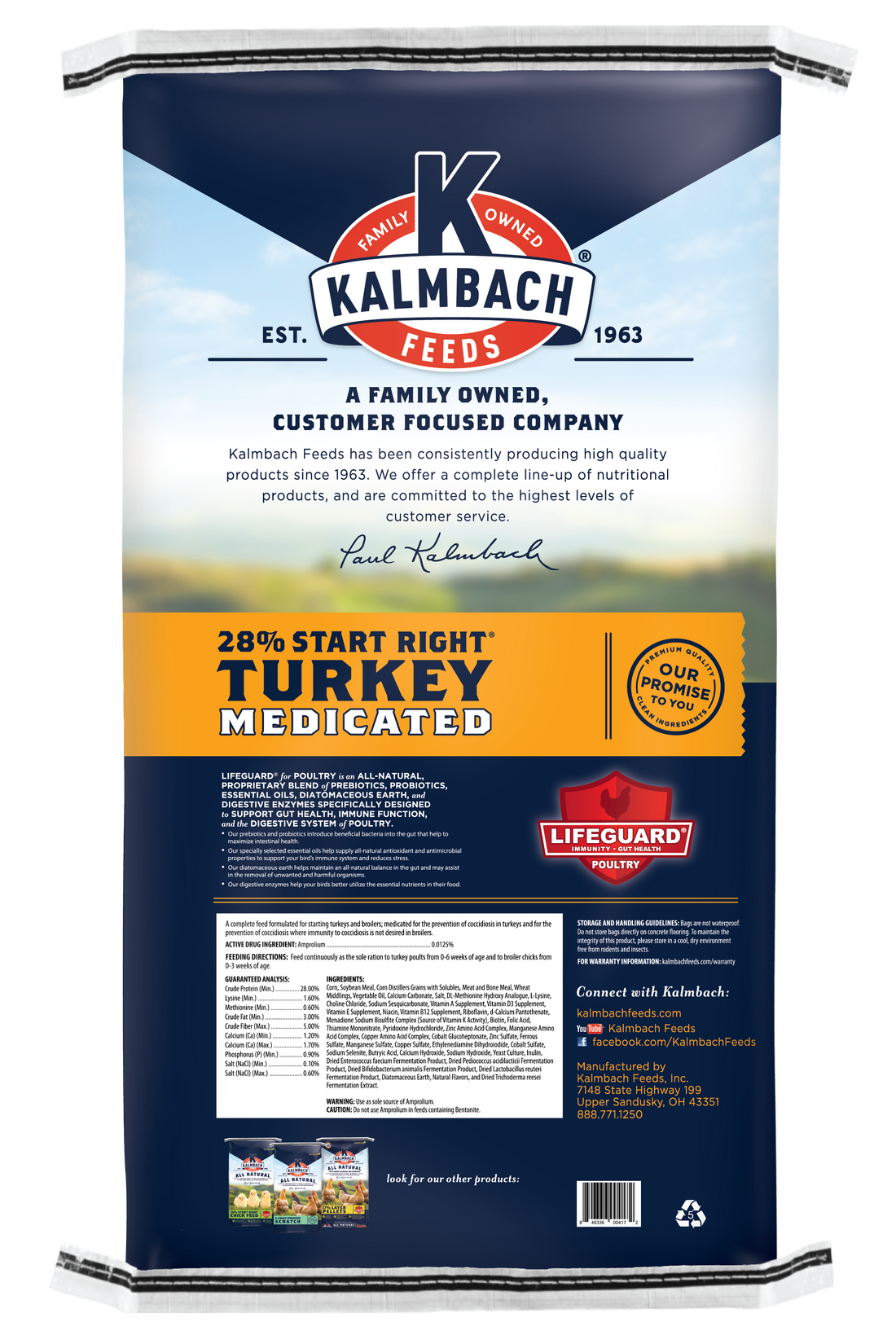 Start Right® 28% Turkey (Medicated) - 451450AB – Kent's Feed Barn
