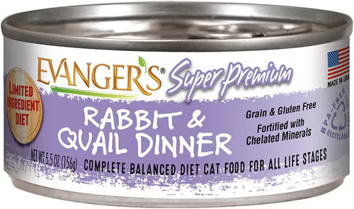 Super Premium Rabbit & Quail Cat Food - 5.5oz