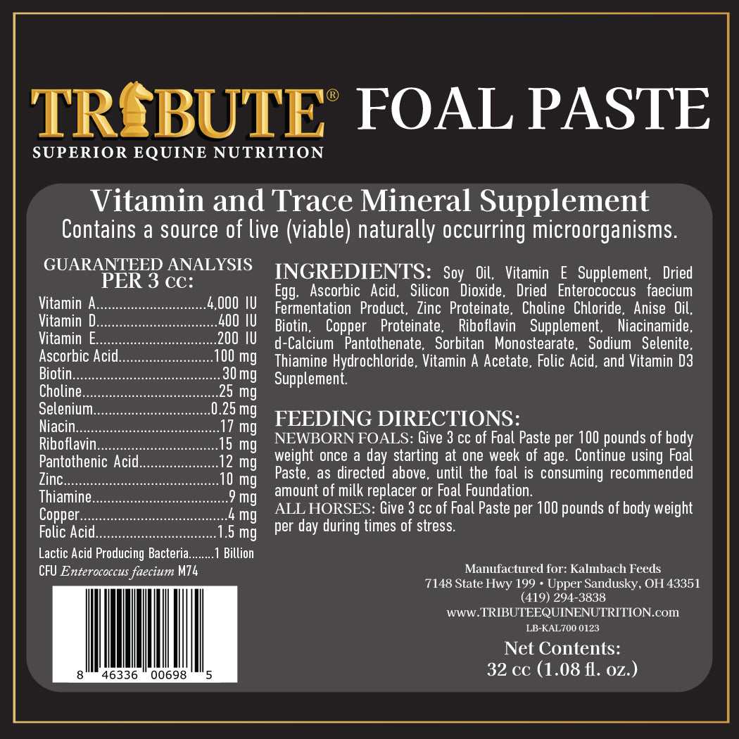 Tribute Foal Paste