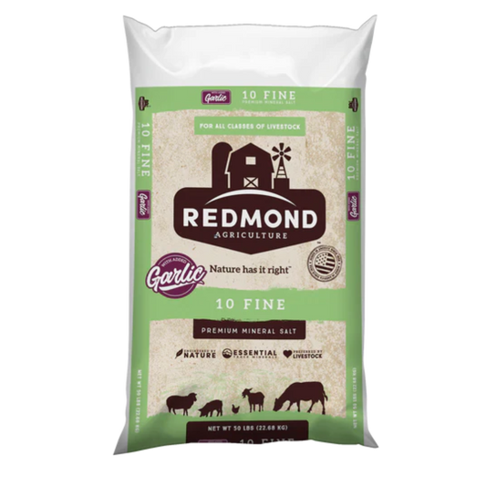 Redmond Garlic Mineral Fine #10 Salt - 50lb