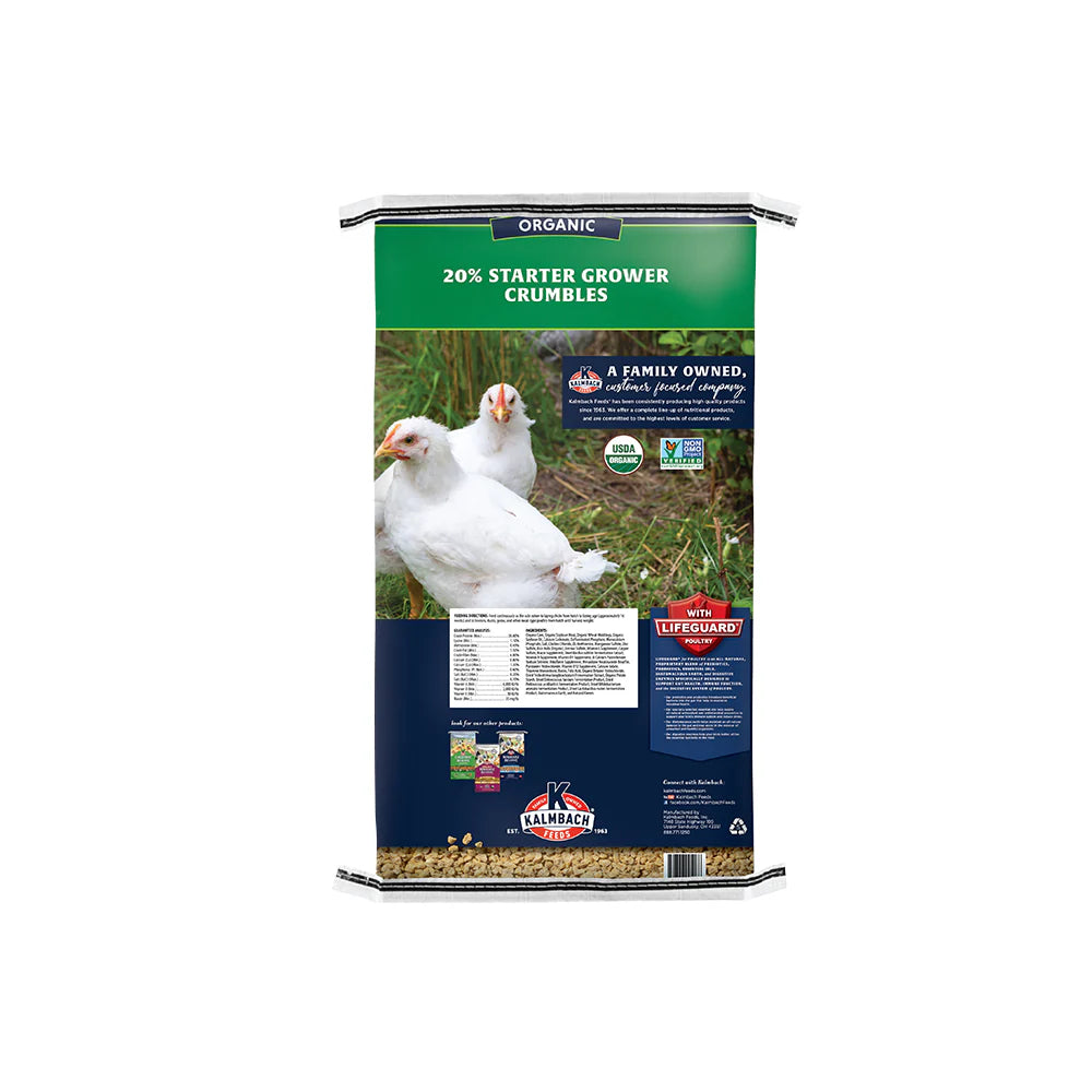 Organic 20%  Chick and Meatbird Starter Grower (Crumble) - O1040C