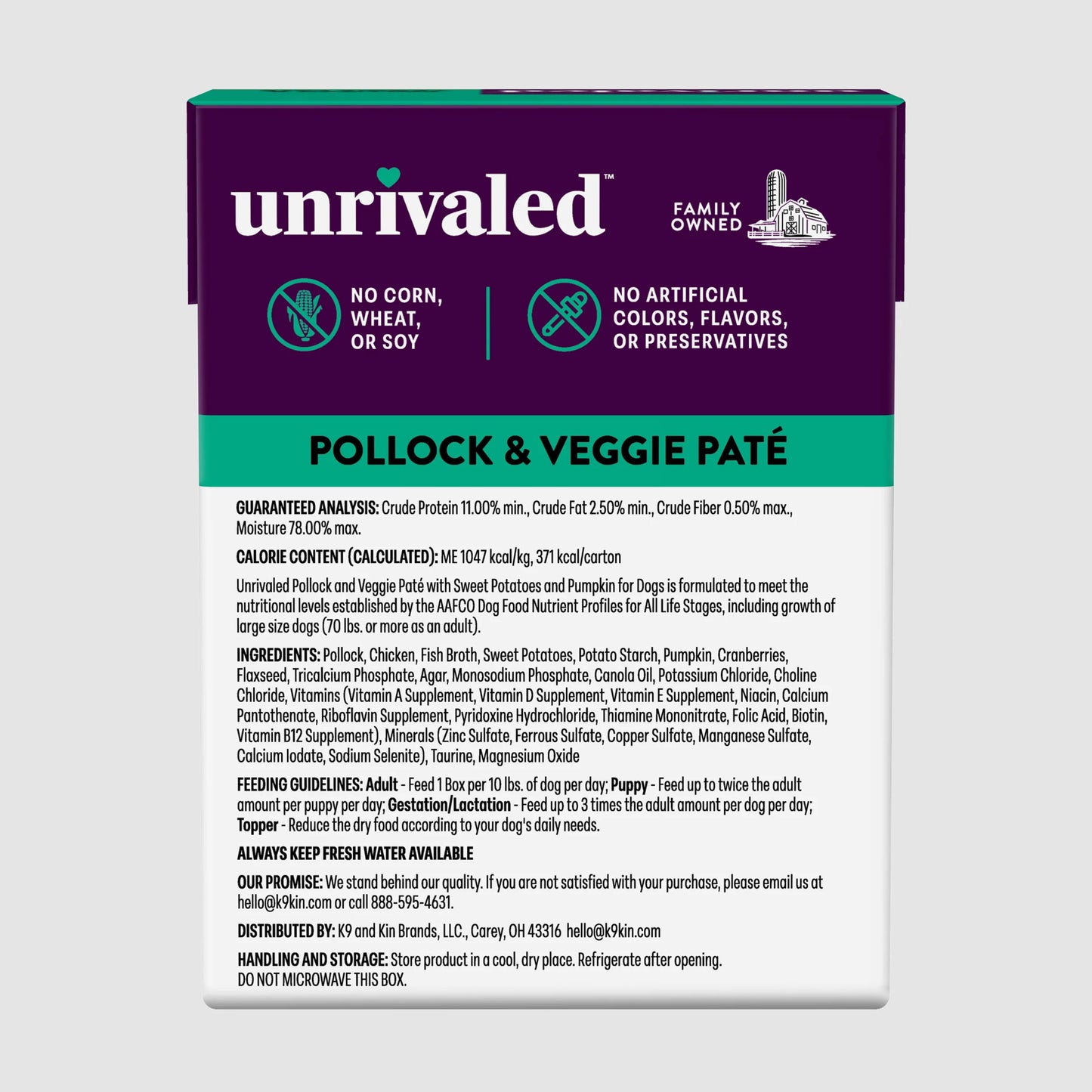 Unrivaled Pollock & Veggie Pate