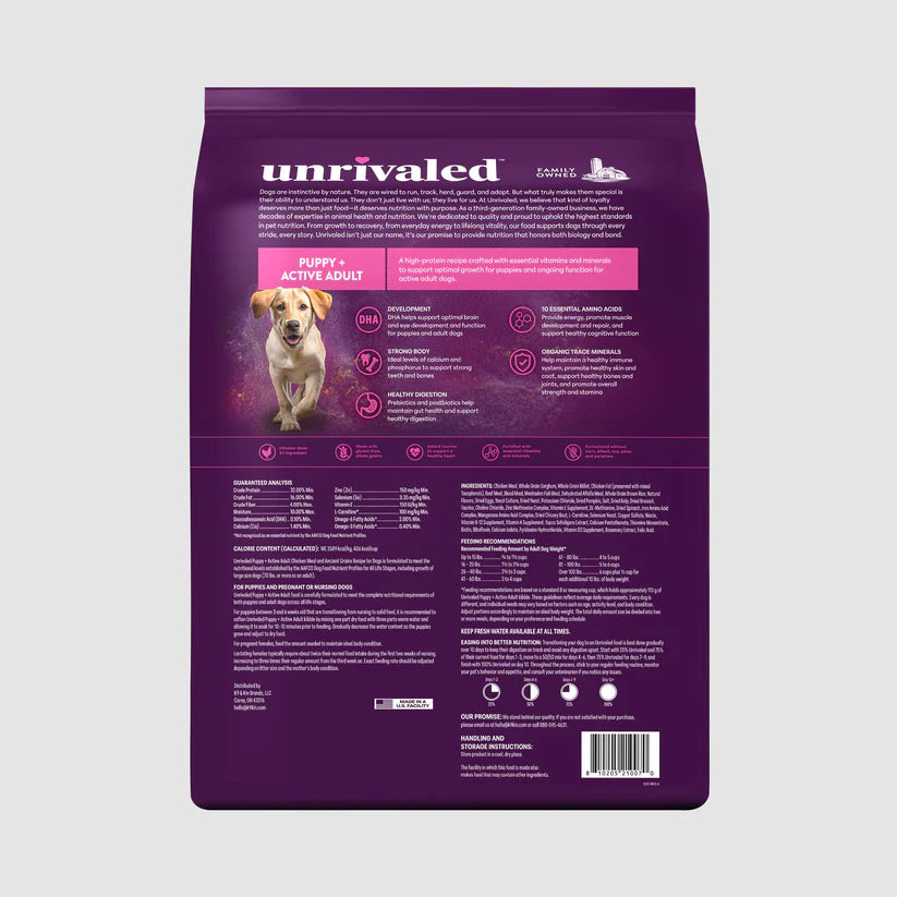 Unrivaled Puppy + Active Adult  - Pink 40 lb