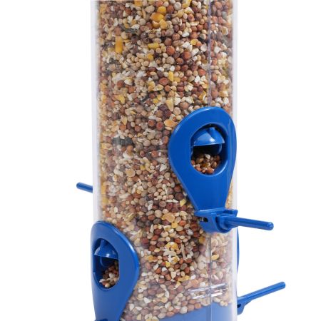Navy 2-in-1 Tube Bird Feeder